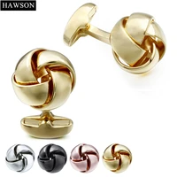hawson mens french shirt jewelry cufflinks polished metal cuff links knot twist cuff button lawyer grooms gift