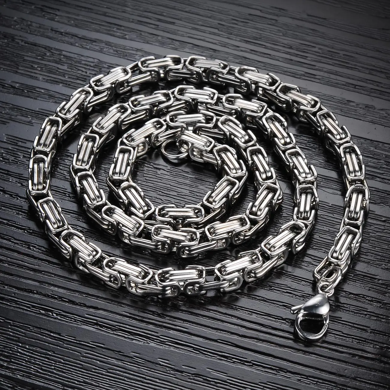 

Men Stainless steel 60,70cm 6mm Width Heavy Necklace n302