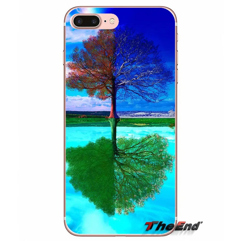 Чехол для Huawei G7 G8 Ascend P7 P8 P9 Lite Honor 4C 5X 5C 6X Mate 7 8 9 Y3 Y5 Y6 II Pro Four Seasons Tree inventive painting |