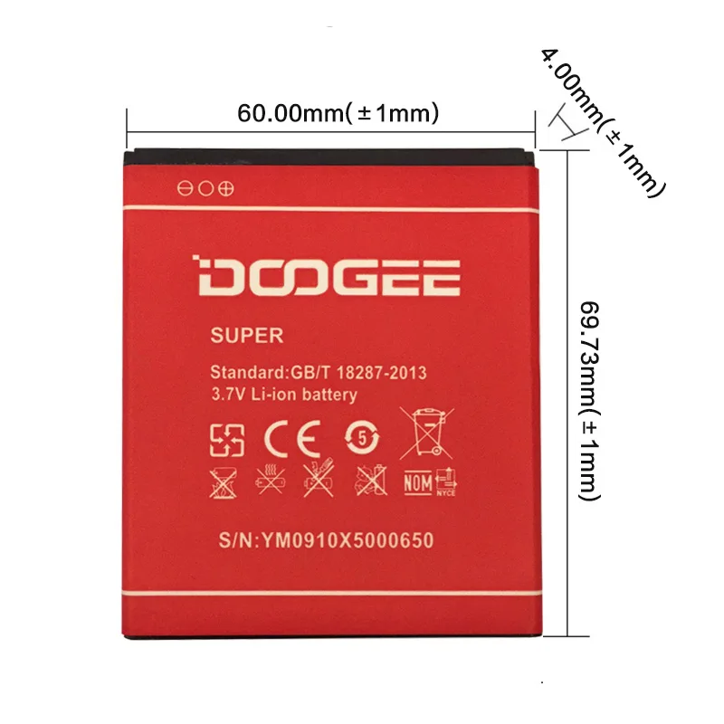1 шт. 3100 мАч DOOGEE X5 Pro X5S батарея литий ионная Замена запасная Для смартфон + в