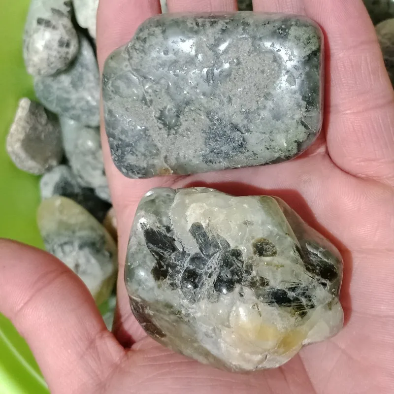 2 шт. натуральный камень в форме винограда prehnite кварцевые кристаллы гравий