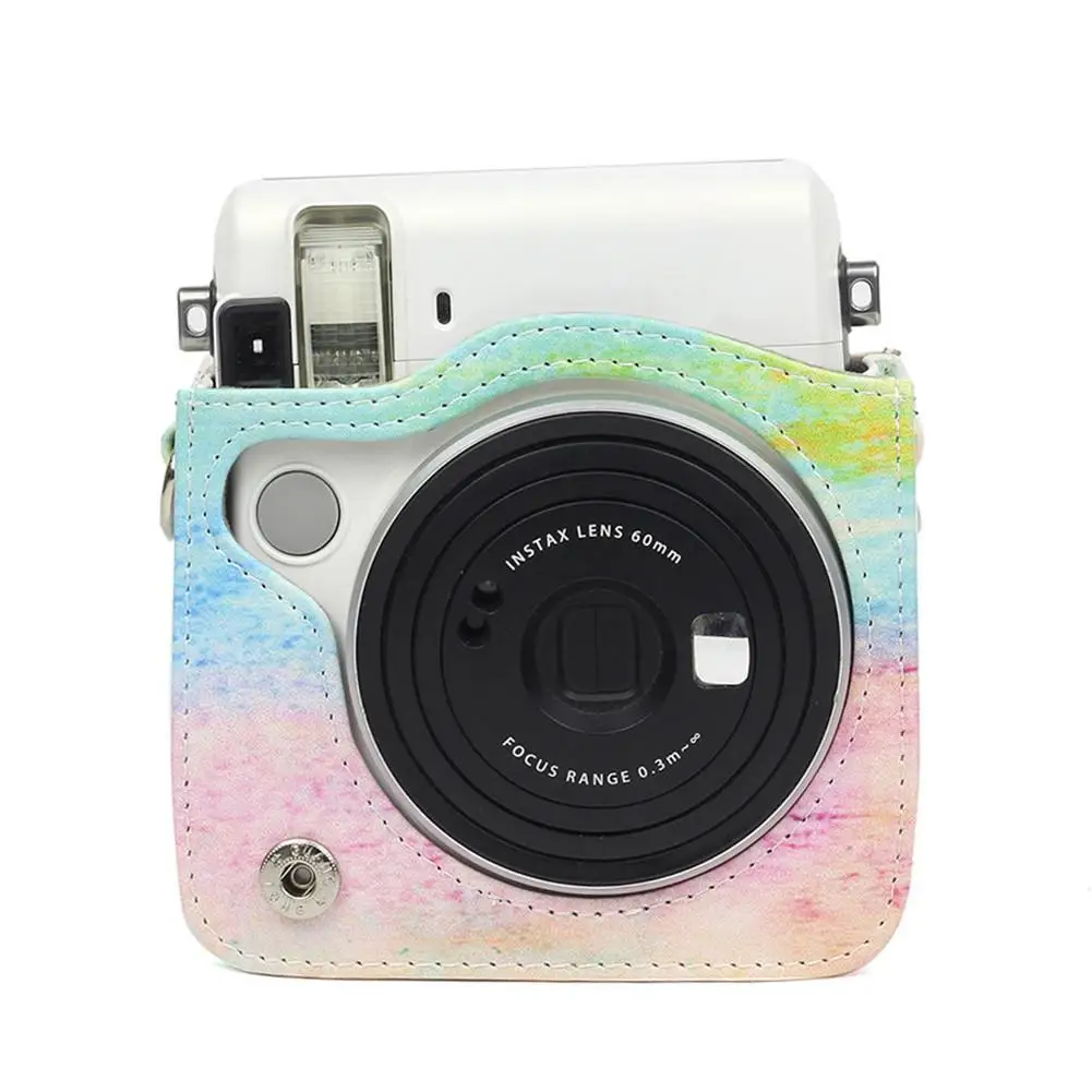 Чехол-сумка из искусственной кожи, противоударный чехол для Fujifilm Instax Mini70 Mini 70 Mini90, чехол для камеры моментальной печати с плечевым ремнем