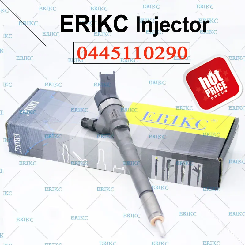 0 445 110 290 ERIKC 5263319 33800 27900 подлинный инжектор общей топливной магистрали 0445110290 (0445 290)