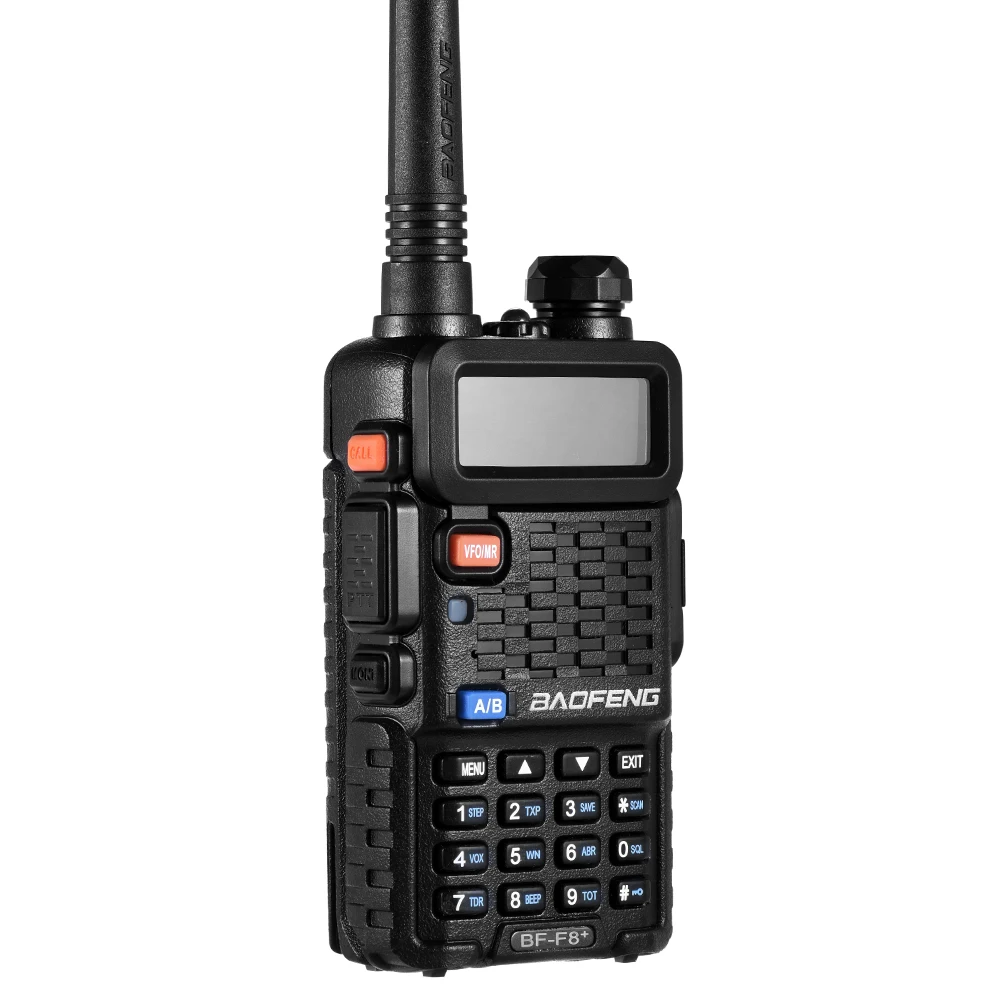 BAOFENG F8+ VHF/UHF Двухдиапазонный портативный приемопередатчик домофон с ЖК, радио приемник 5 Вт 128 каналов памяти рация