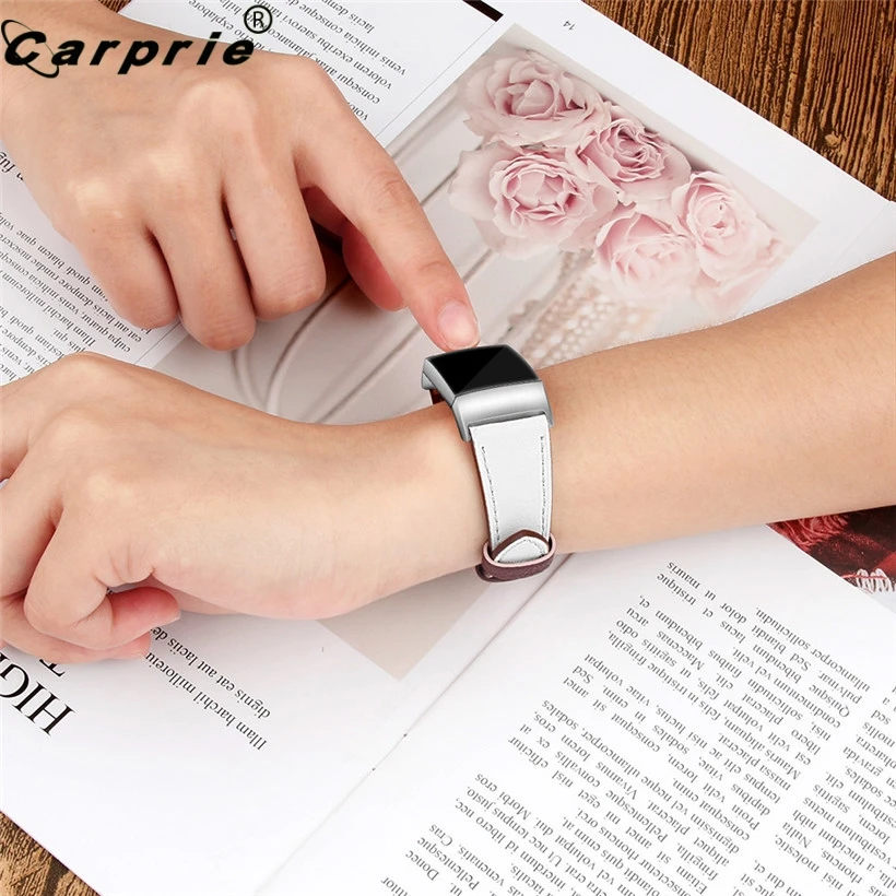 Новый дизайн Смарт часы браслет кожаный ремешок для Fitbit Charge 3 сменный аксессуар