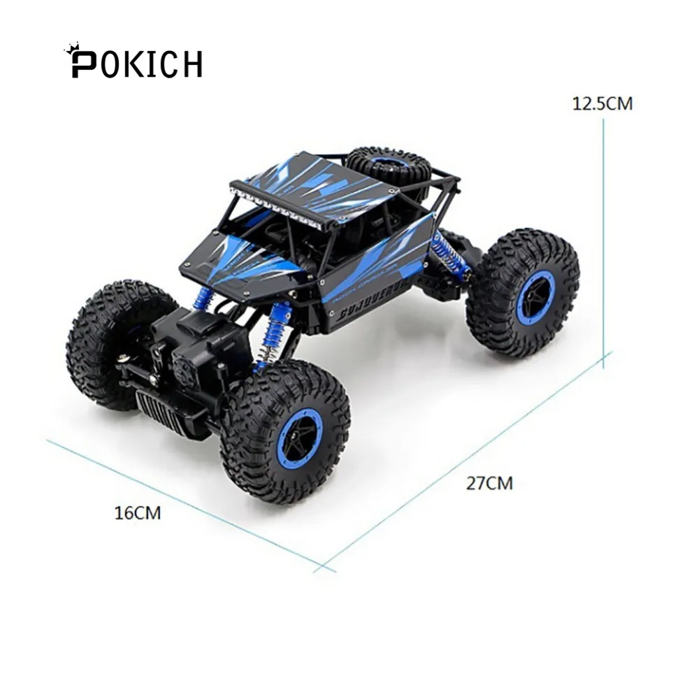Pokich RC автомобиль 4WD 2 4 GHz альпинистский 4x4 двойной двигатель Bigfoot дистанционное