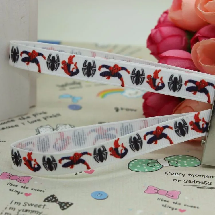 3/8 '' герой Бэтмен напечатанный grosgrain ленты hairbow головные уборы вечерние украшения «сделай сам» оптом OEM 9 мм S177