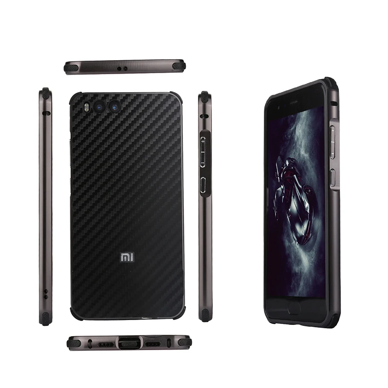 ZEALLION для Xiaomi Mi6 роскошная алюминиевая металлическая оправа + углеродное волокно