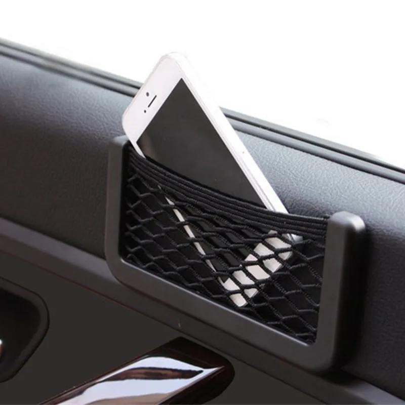 Автомобильный настенная сеть хранения сумка карман для мобильного телефона