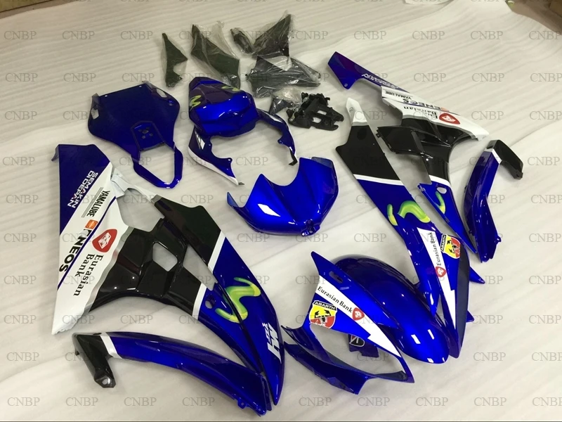 YZFR6 2006 2007 набор для всего тела YZF600 R6 07 Пластиковые обтекатели 06 синие белые черные