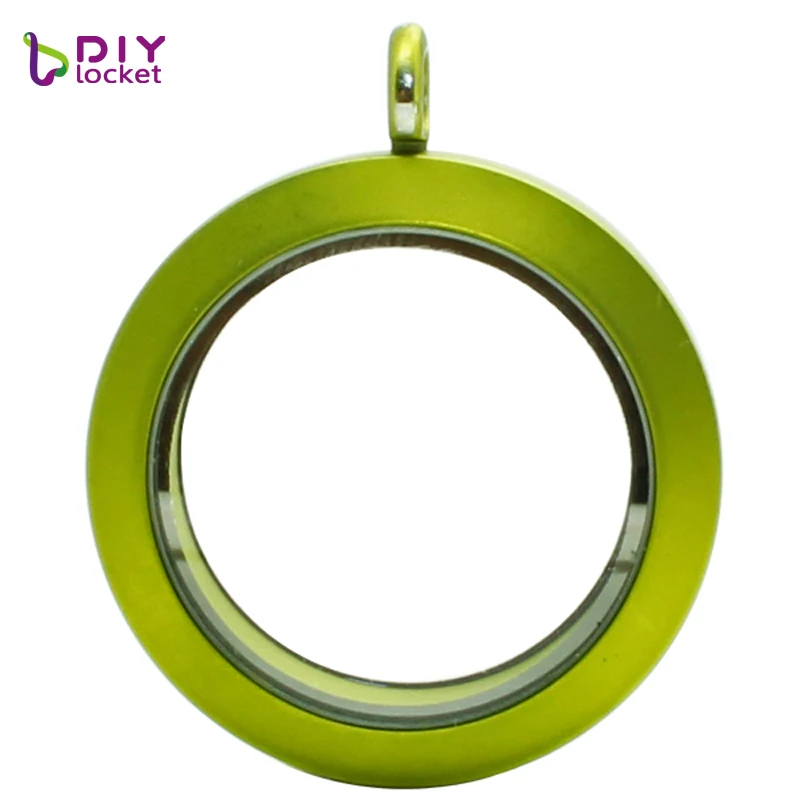 diylocket 30mm Round twist living locket Colourful floating charm (chains included for free) LSFL025 | Украшения и аксессуары