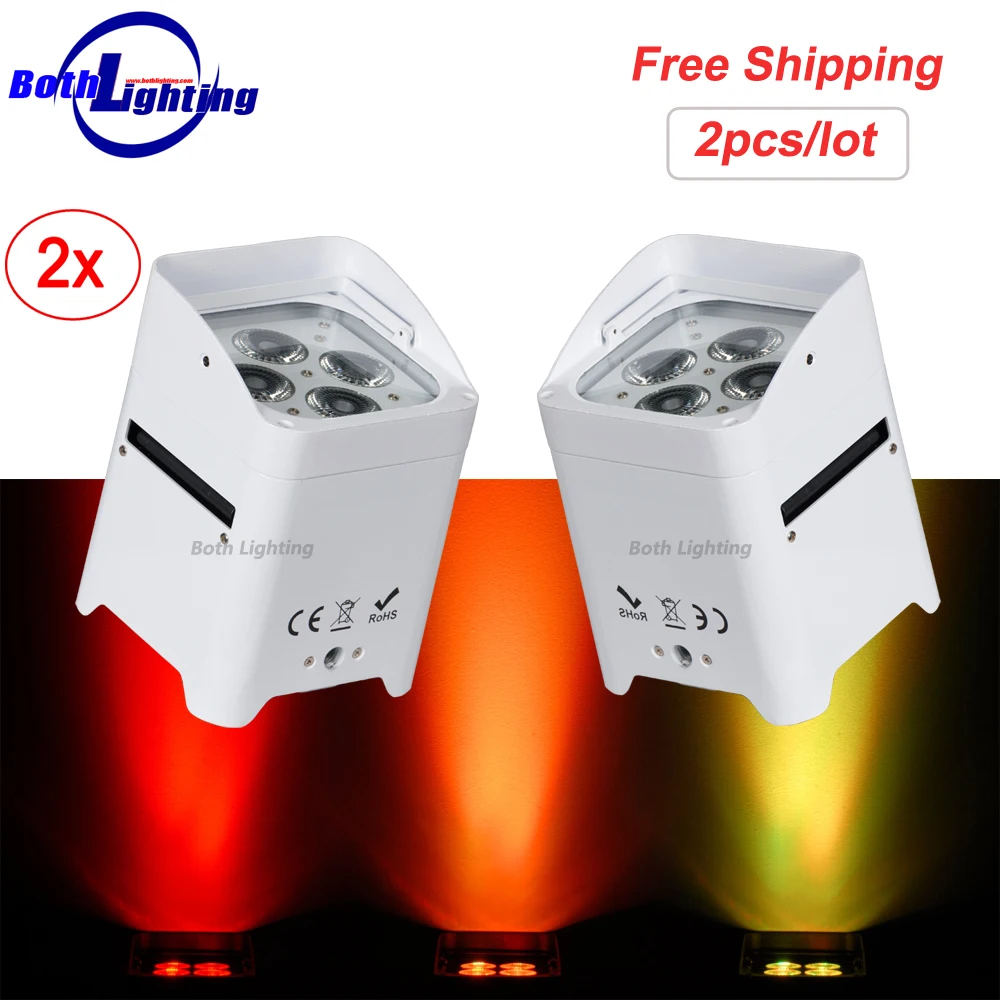 Светодиодный светильник Par Uplighting для свадьбы мощность аккумулятора 4x18 Вт RGBWA UV 6 в