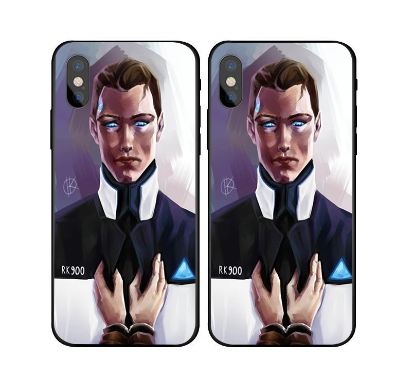 Чехол для телефона с Android RK900 Connor для iPhone X, 8, 6 s, 7 Plus, 5S, Detroit, чехол для samsung s8, s9 plus, S6, S7 Edge - Цвет: 18323