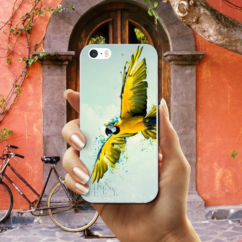 Силиконовые мягкие чехлы из ТПУ для мобильных телефонов iphone 7 6 6 S 8 PLUS X XR XS Max 5 5S SE 5C 4 4s Shell Hot попугай Ара Peafowl Bird - Цвет: Photo 9