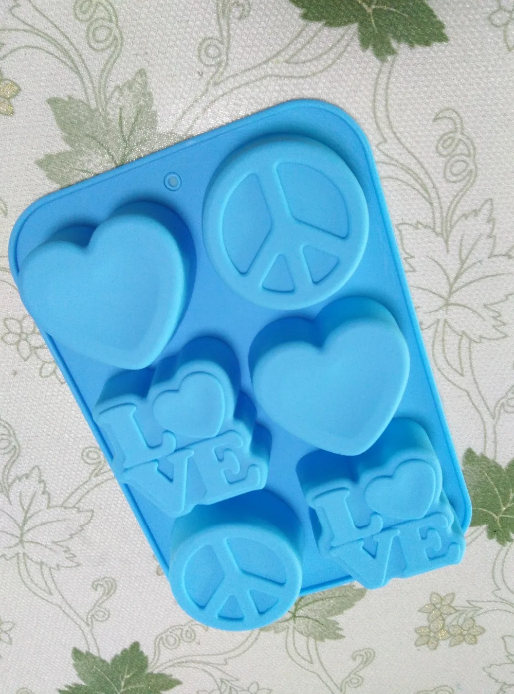 

Peacetime handmade soap mold love silicone cake silicone molds