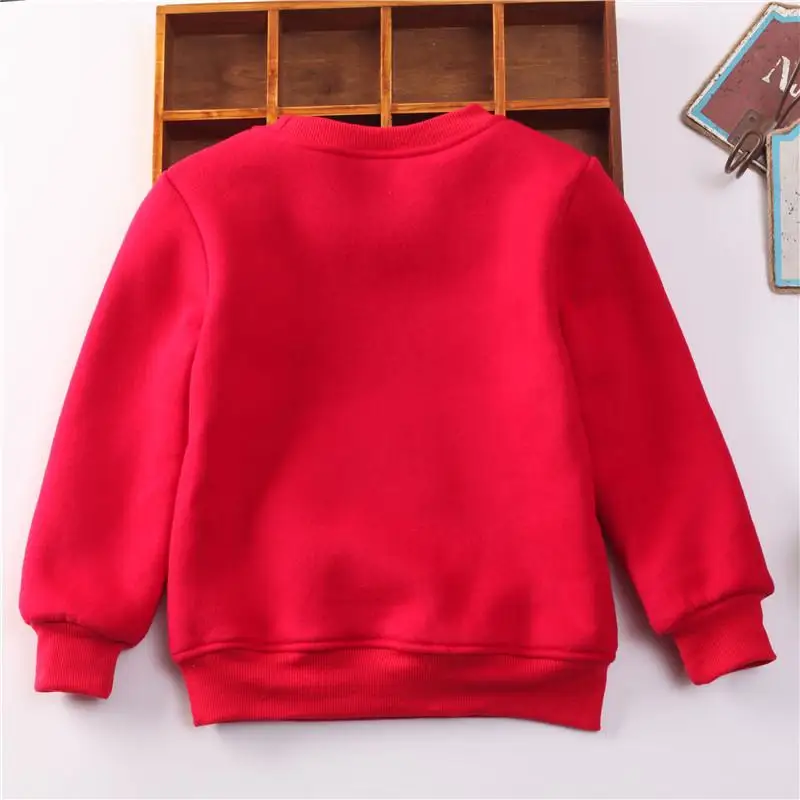 С рисунками для мальчиков и девочек с длинными рукавами круглым вырезом пуловер