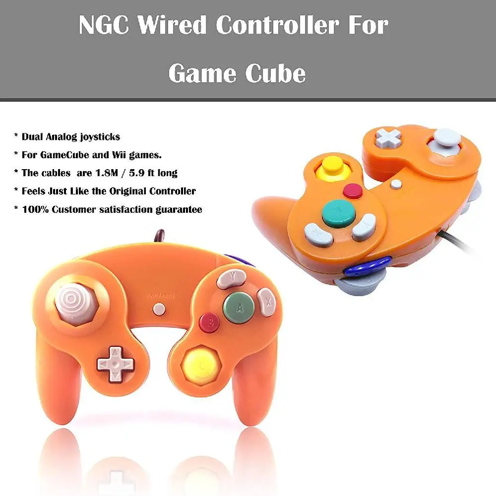 BEESCLOVER проводной для NGC игровой контроллер геймпад для NAND GameCube GC для геймпад для Nintendo Wii Консоль совместима со всеми системами d40