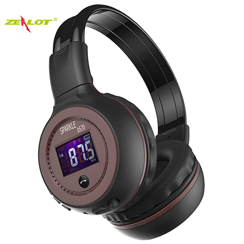 ZEALOT B570 стерео Bluetooth Беспроводные наушники с микрофоном гарнитура Handsfree fm радио