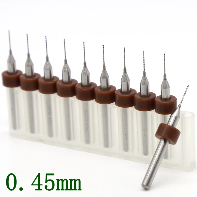 0 45 мм PCB сверлильный набор 10 шт печатные платы инструменты деревообрабатывающие