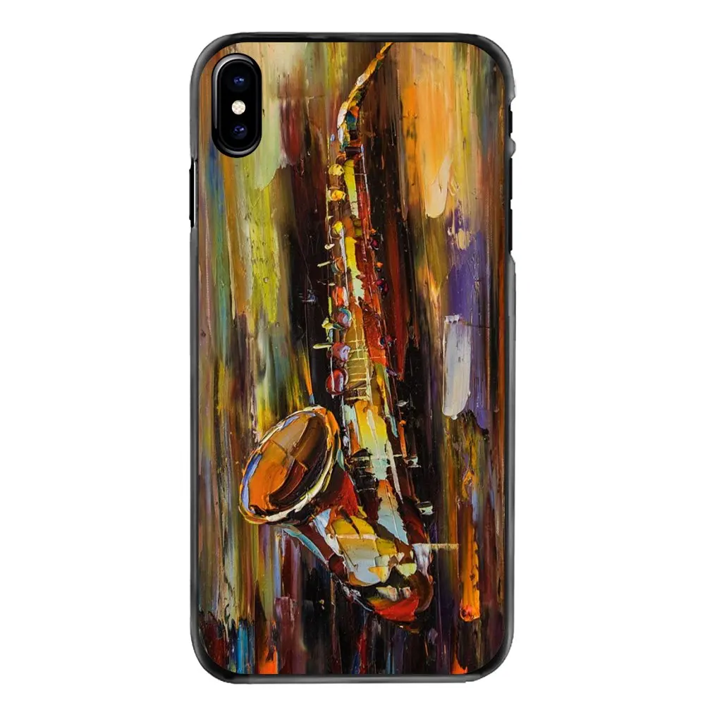 Saxophone SAX Music jazz symbols Art Poster For iPhone 4 4S 5 5S 5C SE 6 6S 7 8 Plus X XR XS Max iPod Touch Phone Bag Case |
