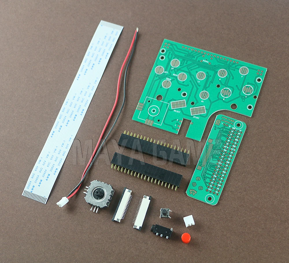 Новый DIY 6 кнопками доски PCB переключатель разъем провода комплект для Raspberry Pi GBZ Game