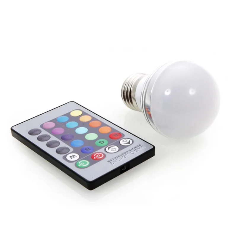 Lampadine светодиодный e14 Светодиодный e27 RGB лампы B22 16 Цвет прожектор + 24 клавиши