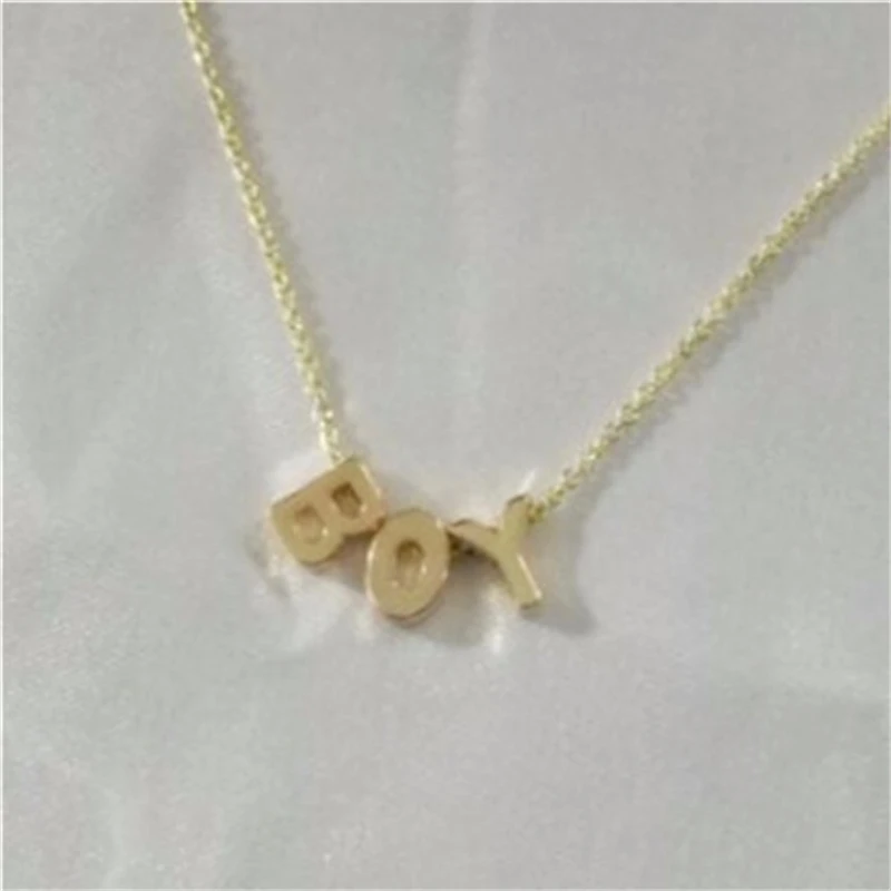 Персонализированное креативное ожерелье с буквенным сочетанием-ожерелье