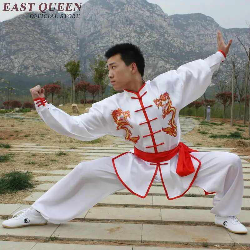 Wushu кунг-фу одежда Униформа мужской костюм в китайском стиле Дракон боевые
