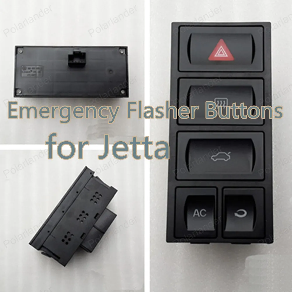 

Polarlander NEW Origianl Emergency Flasher Buttons Emergency Hazard Warning Light Button for J/etta 1GD953529g 03-09