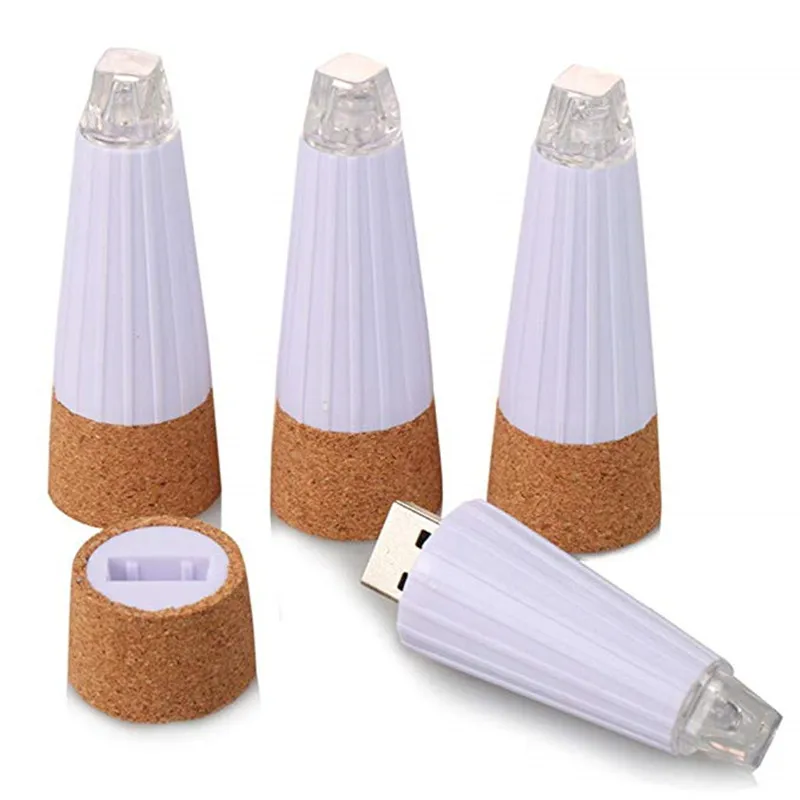 1 шт. USB Перезаряжаемый светодиодный светильник в винной бутылке креативная