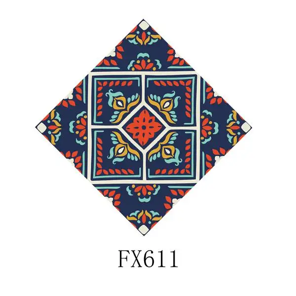 FX611 10*10 см* 10 шт. 3D Европейская напольная плитка диагональная Настенная Наклейка Гостиная Ванная Кухня Плитка плакат износостойкий пол художественная роспись - Цвет: FX611
