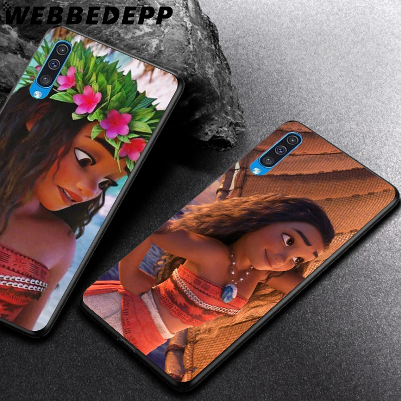 WEBBEDEPP Princess Moana carton Soft Case for Samsung Galaxy A3 A5 A6 Plus A7 A8 A9 J6 Cover | Мобильные телефоны и