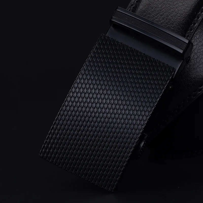 black CZ015 COWATHER Новые моды мужские пояса топ корова натуральная кожа автоматическая пряжка пояса для мужчин причинным ceinture homme - Цвет: black CZ015