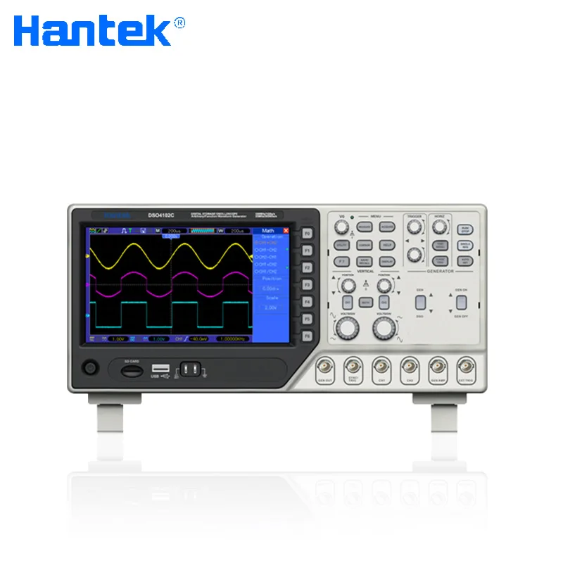 Hantek DSO4102C цифровой мультиметр осциллограф USB 100 МГц 2 канала ЖК-дисплей Ручной Osciloscopio портативный логический анализатор