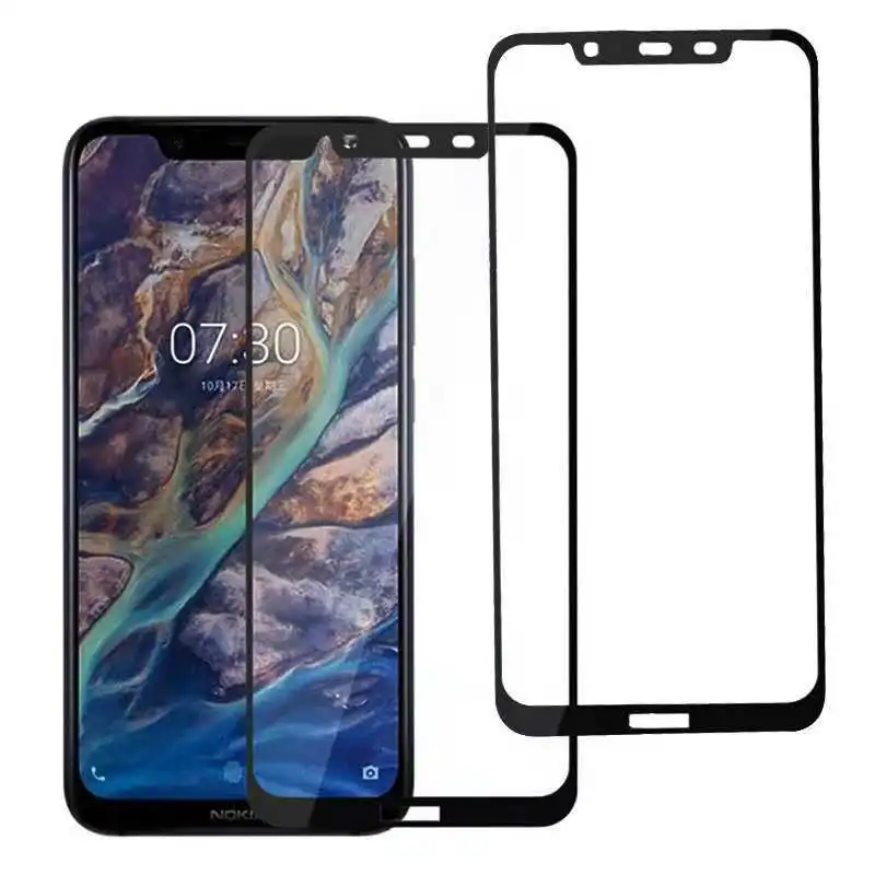 Закаленное стекло 9D для Nokia 9 PureView Защитное экрана 5 1 6 7 8 Plus X5 X6 X7 2018 2017 | Мобильные