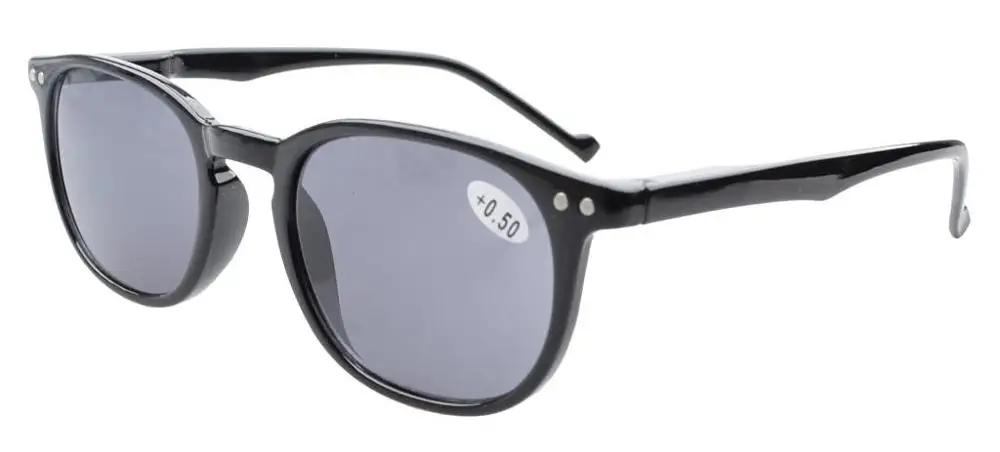Grey Lens R065 серые линзы окуляра пружинные петли 80 классические очки для чтения солнцезащитные очки+ 0,50-+ 4,00 - Цвет оправы: Grey Lens