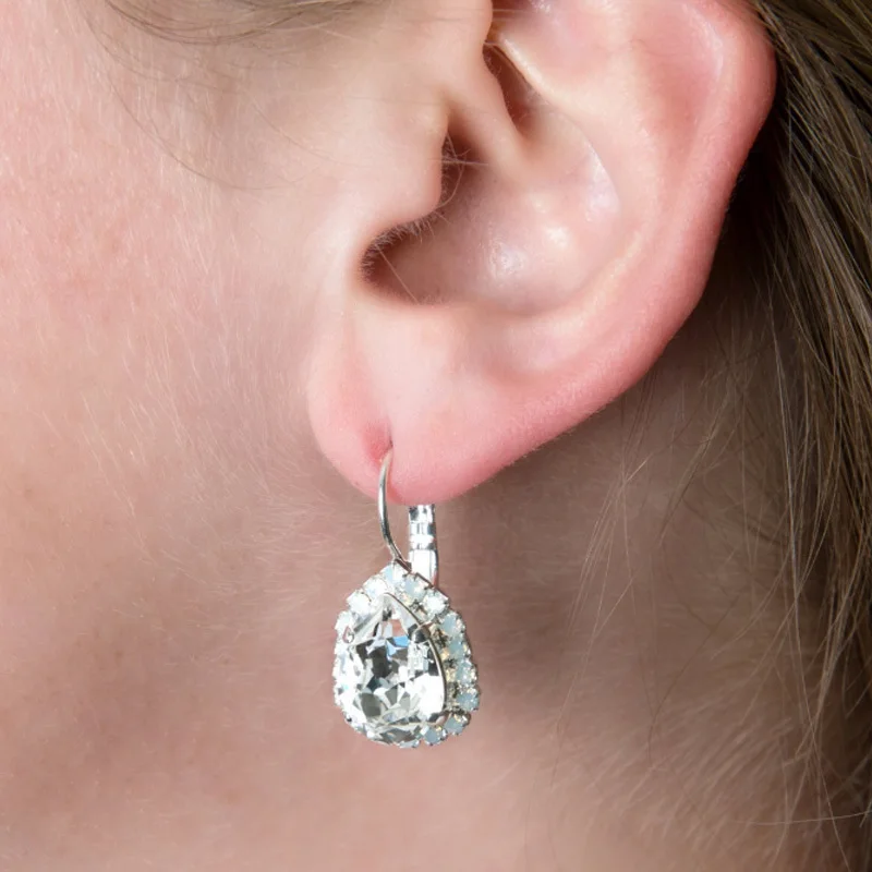 Золотые корейские серьги StoneFans для женщин модные ювелирные изделия милое платье