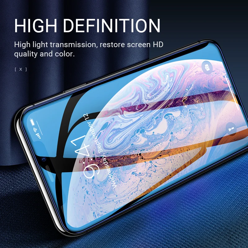 hoco закаленное стекло для iphone X XR XS max зеркальная защитная пленка экрана на айфон