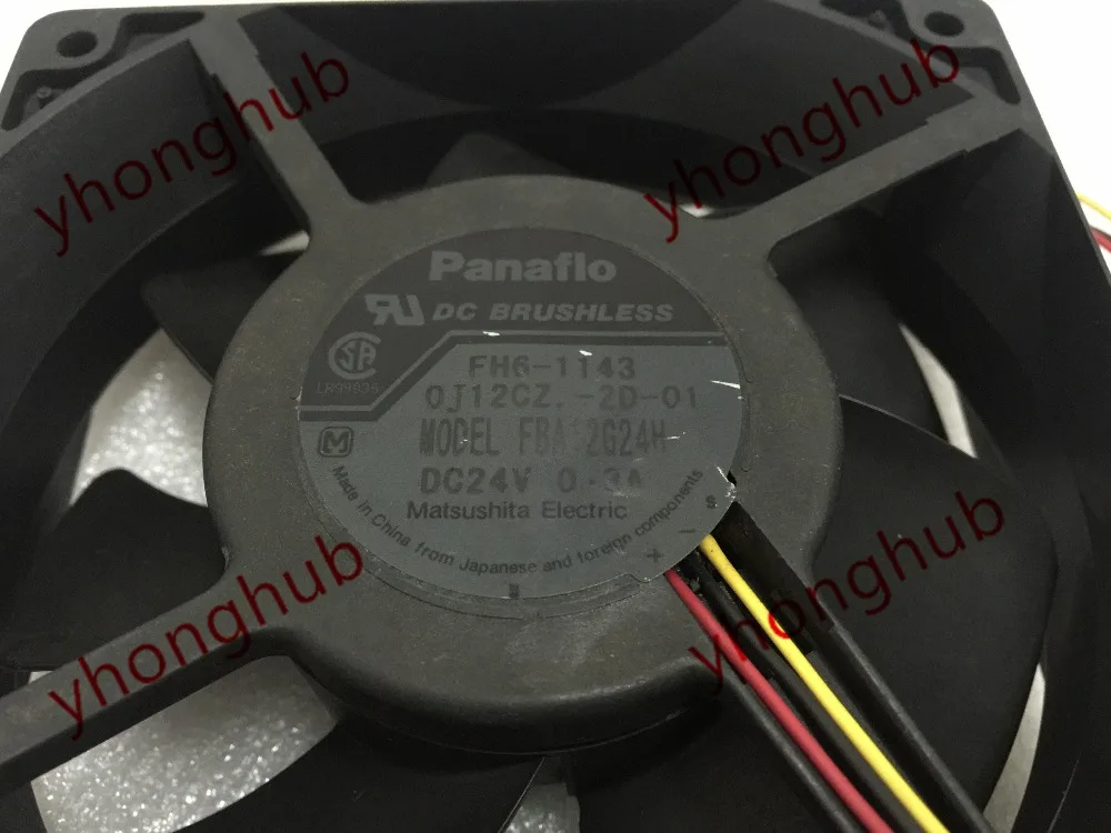 Вентилятор охлаждения сервера Panaflo FBA12G24H DC 24 В 0.3A 120x120x38 мм|cooling fan|fan 120mm 24vserver fan |