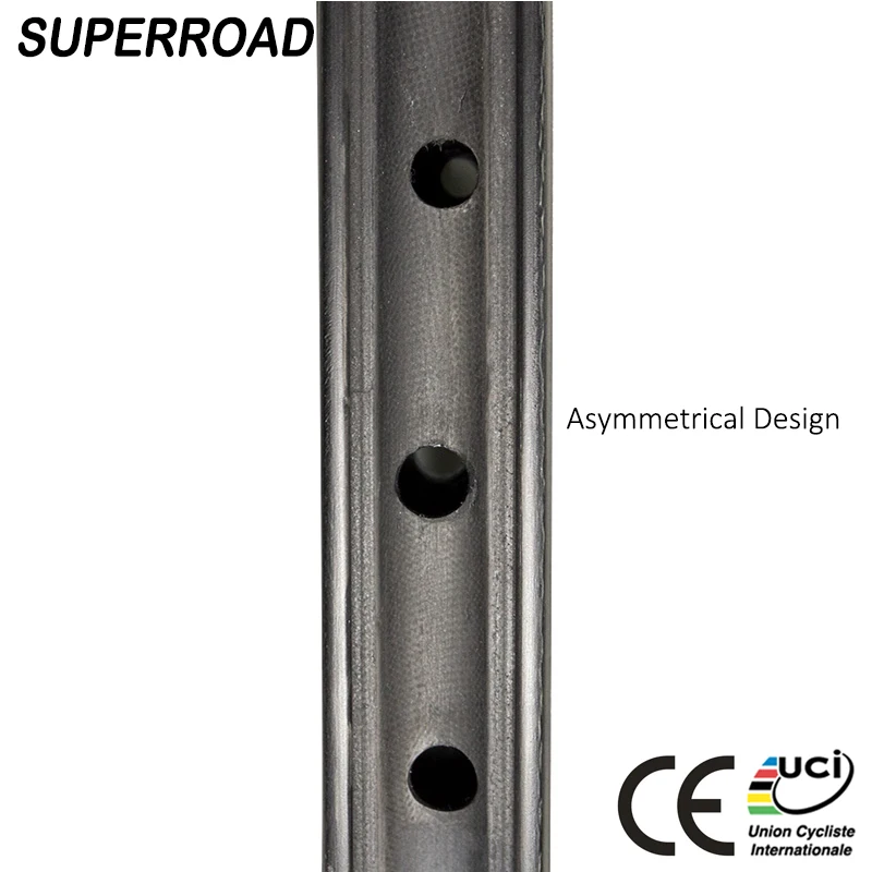 Special Price 27mm Wide 38mm Deep Carbon Offset Tubeless Rims Asymmetric Bike 700C | Спорт и развлечения