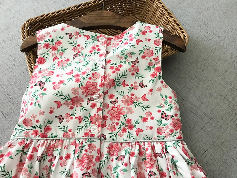 Нарядное платье с цветочным рисунком для маленьких девочек оптовая продажа