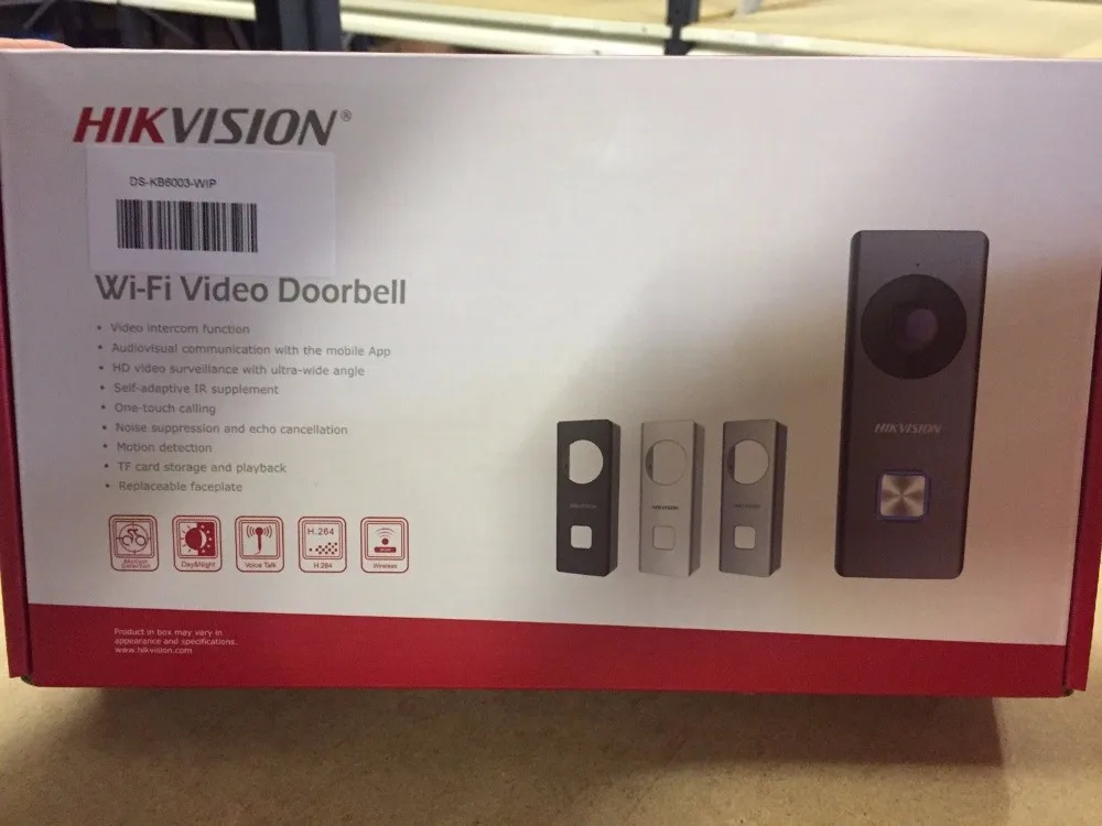 Hikvision wifi видео Дверные звонки ds-kb6003-wip Встроенный всенаправленный микрофон и