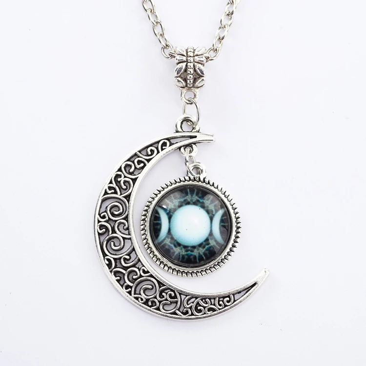 Новинка Лидер продаж Триптих луна кулон богини виканское украшение Лунная