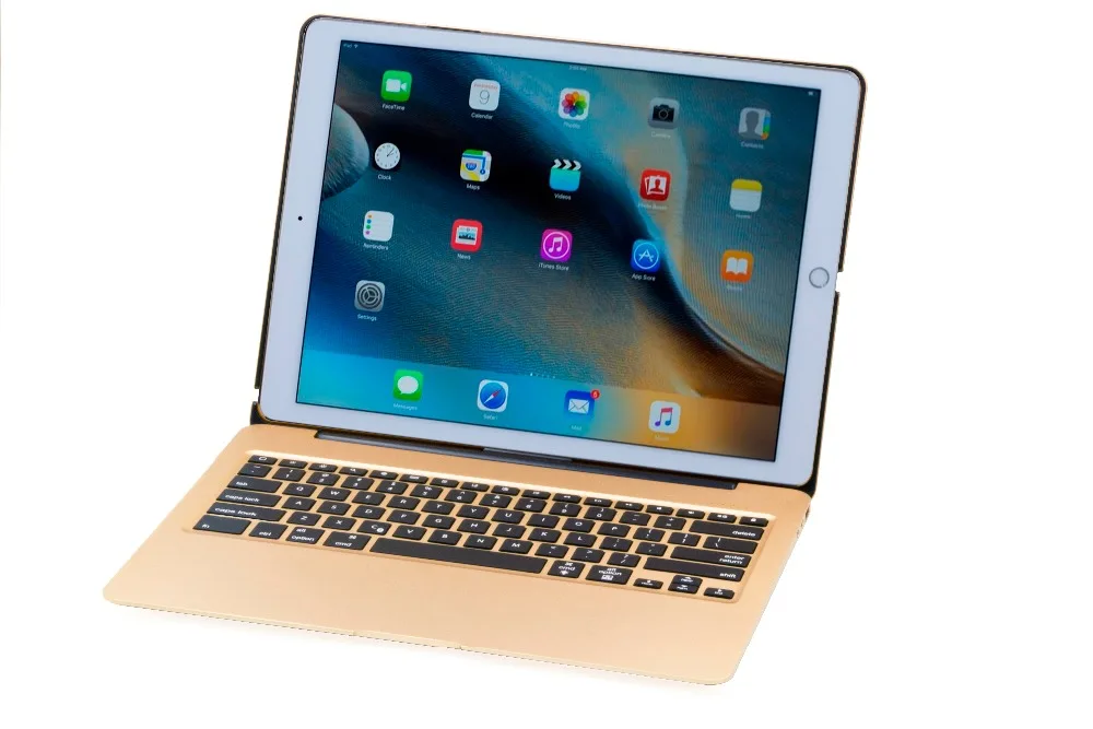 Для Apple iPad Pro 12,9 корпус клавиатуры алюминиевый с подсветкой тонкий Bluetooth беспроводная клавиатура крышка с Powerbank 5600 mah