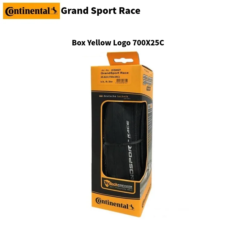 Box Yellow 700x25C Континентальный Гранд Спорт гоночный велосипед шина 700* 23c/25c складной шоссейный велосипед шины Сверхлегкий складной велосипед запчасти - Цвет: Box Yellow 700x25C