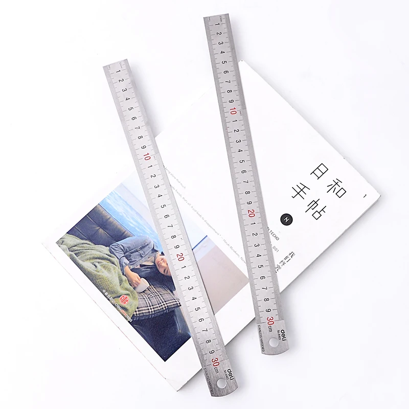 

Sewing Foot 30cm Stainless Steel Metal Straight Ruler Tool Precision Double Sided Measuring Stationery School Office Supplies