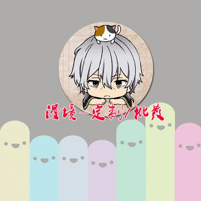 ZXFJXR 58 мм Bungo бродячие собаки Atsushi Edogawa Ranpo дазай Осаму Akiko Yosano Kyoka Izumi брошь значки на