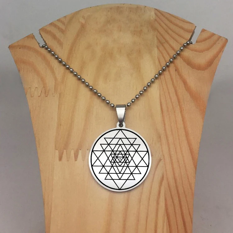 Simple Sri Yantra Sacred Geometric Necklace Necklaces Jewelry for Best Friend Wholesale Price YP6989 | Украшения и аксессуары