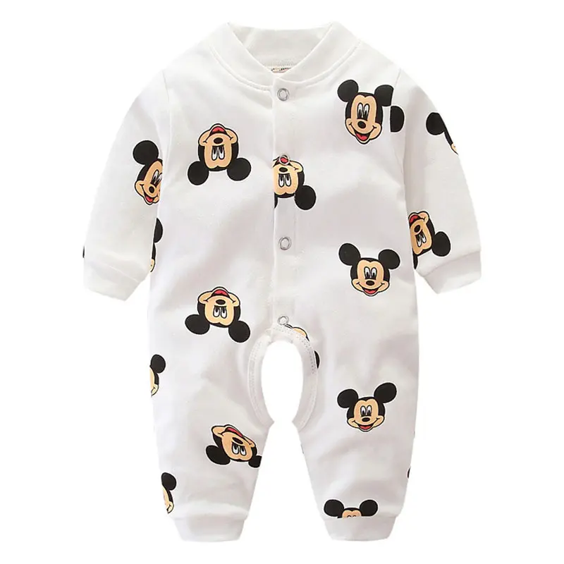 Одежда для новорожденных комбинезоны малышей с Микки Маусом одежда маленьких