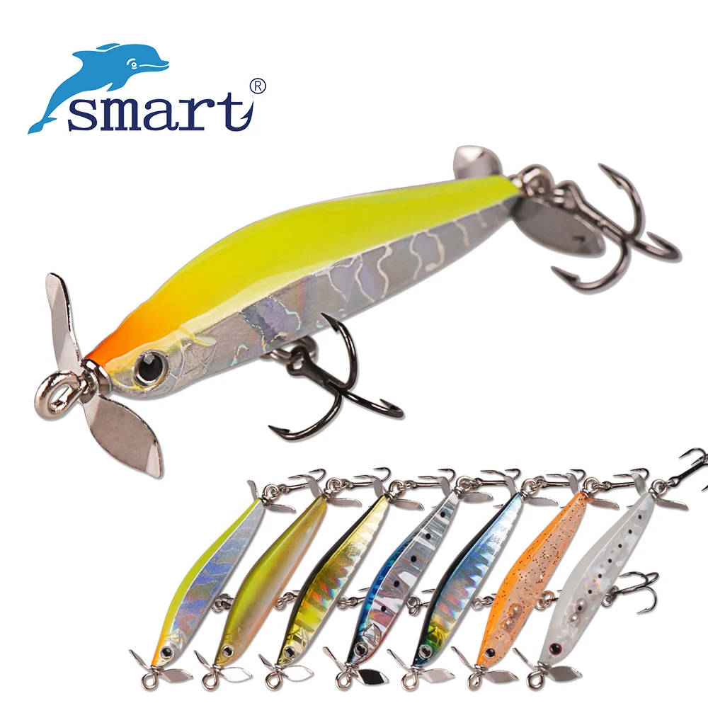 

SMART Sinking Pencil Bait 50mm 3.2g VMC Hook Hard Fishing Lure Iscas Artificial Para Pesca Peche Peche Au Leurre Fishing Wobbler